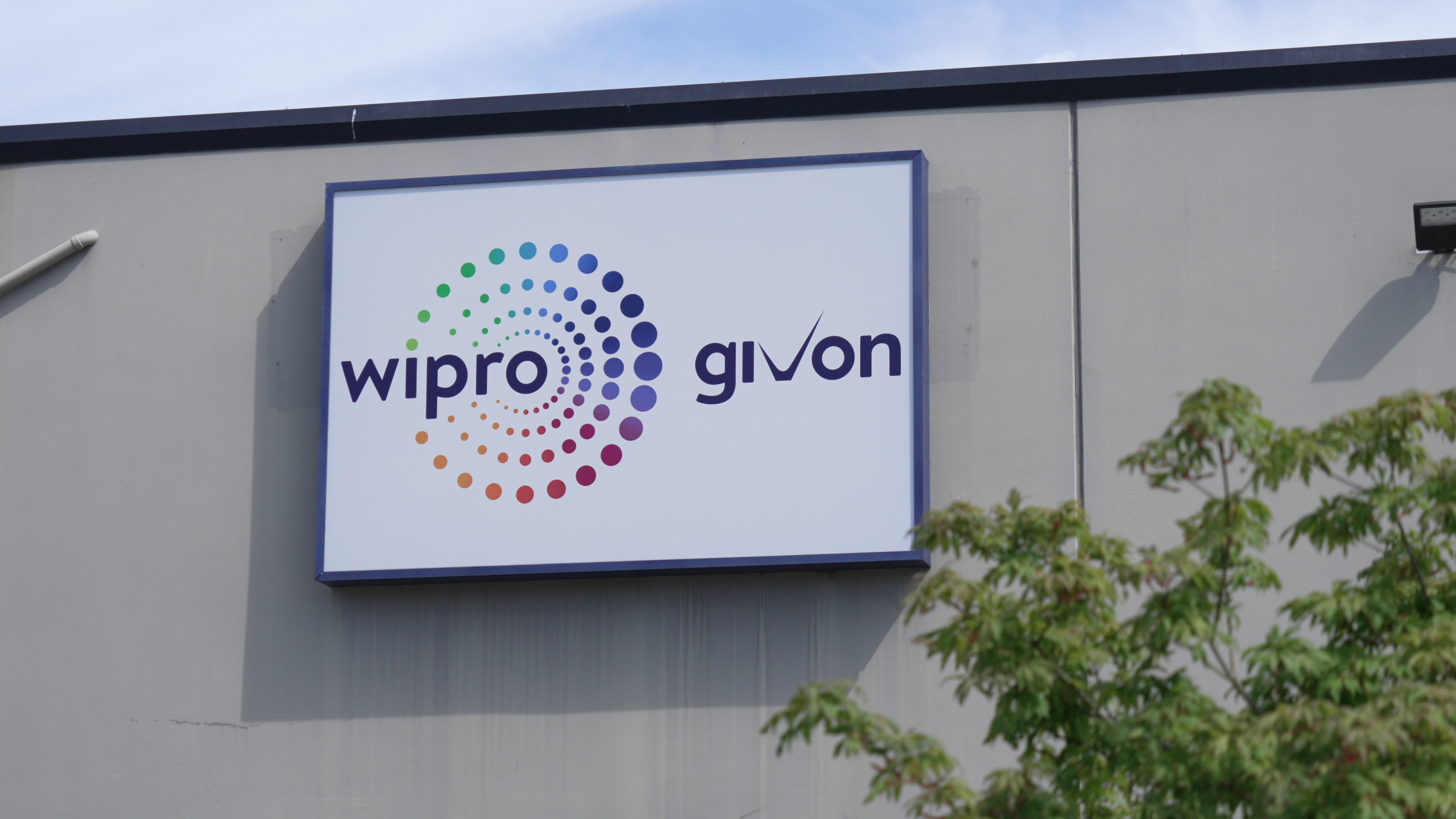 Wipro Givon signage at the Everett facility